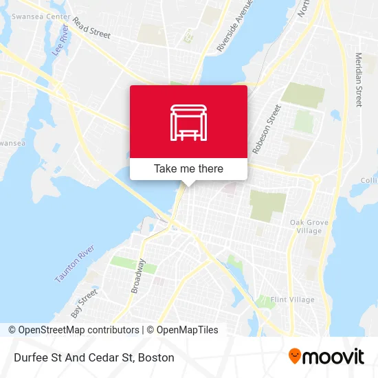 Durfee St And Cedar St map