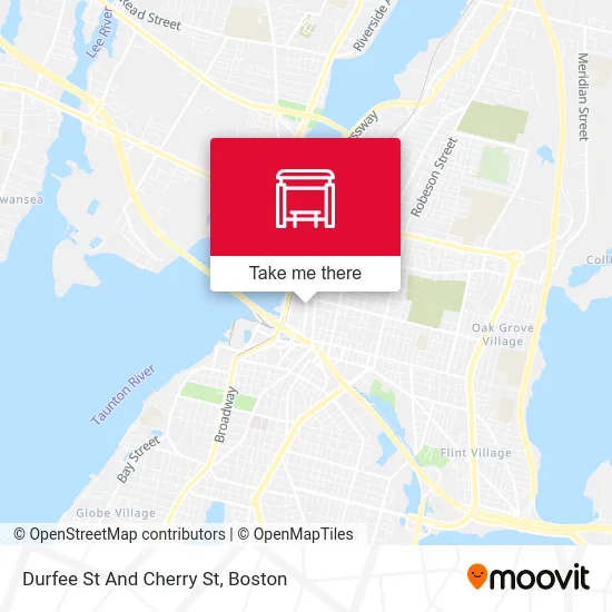 Durfee St And Cherry St map