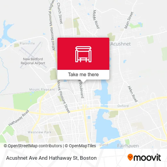 Acushnet Ave And Hathaway St map