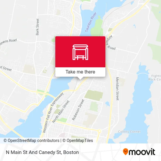 N Main St And Canedy St map