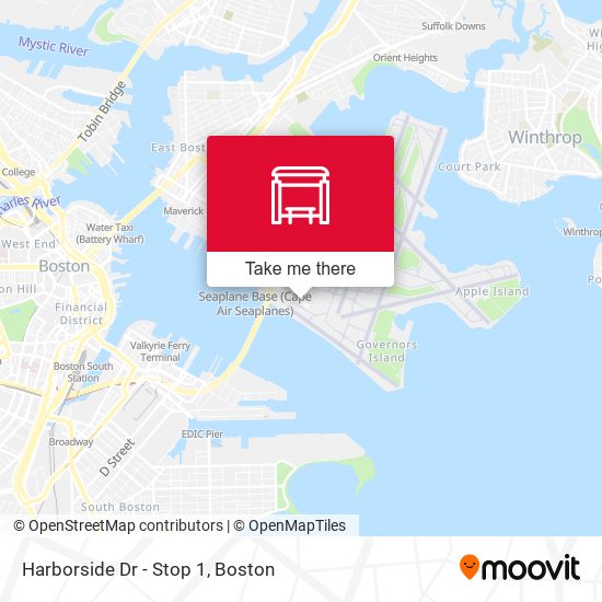 Harborside Dr - Stop 1 map