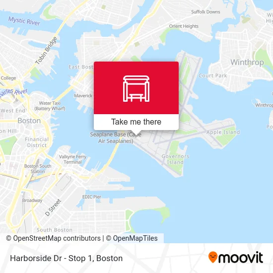 Harborside Dr - Stop 1 map