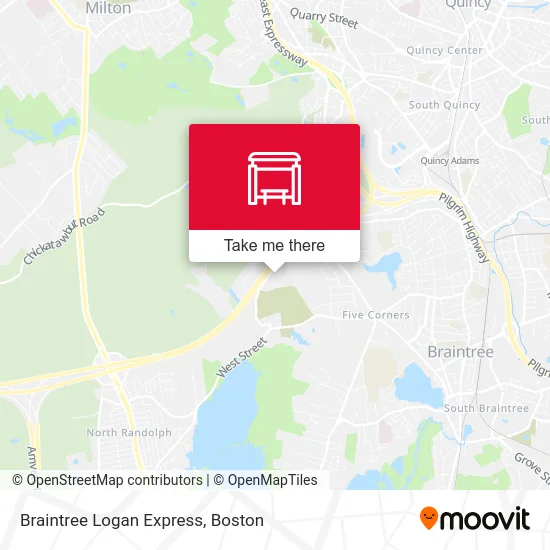 Braintree Logan Express map