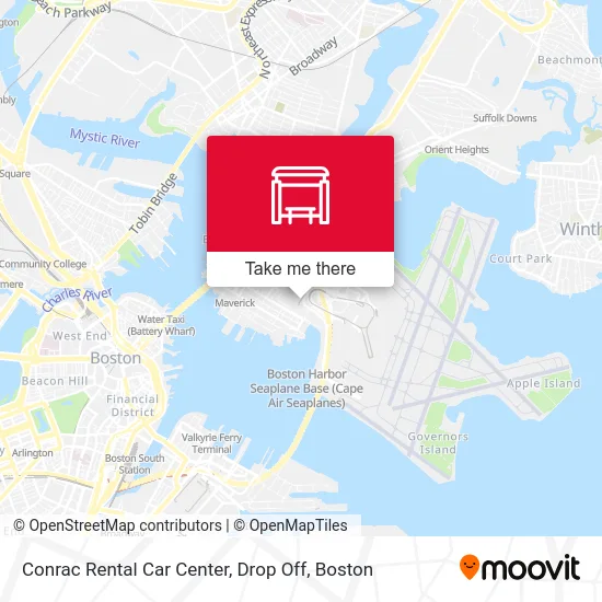 Conrac Rental Car Center, Drop Off map