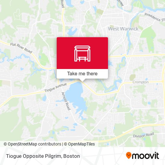 Tiogue Opposite Pilgrim map