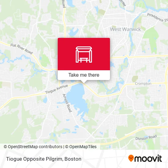 Tiogue Opposite Pilgrim map