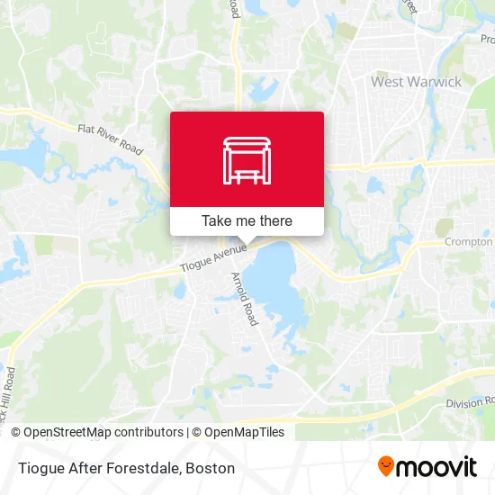 Tiogue After Forestdale map