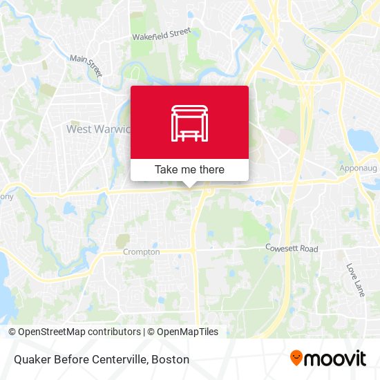 Quaker Before Centerville map