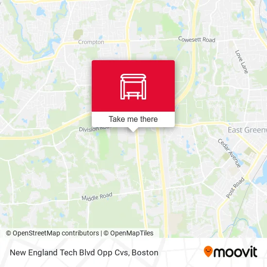 New England Tech Blvd Opp Cvs map