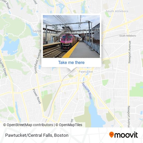 Pawtucket/Central Falls map