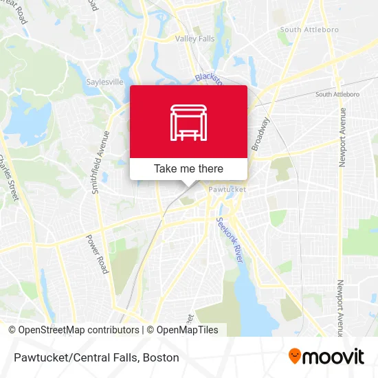 Pawtucket/Central Falls map