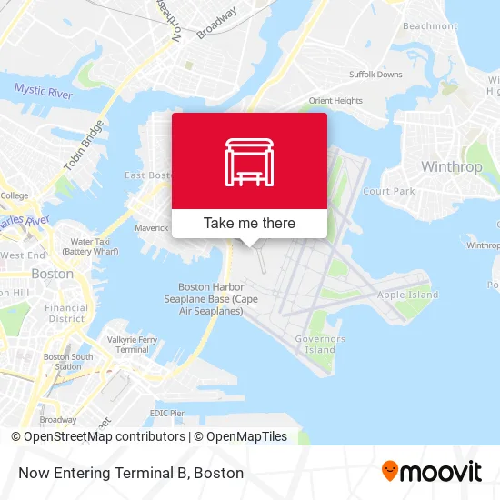 Mapa de Now Entering Terminal B
