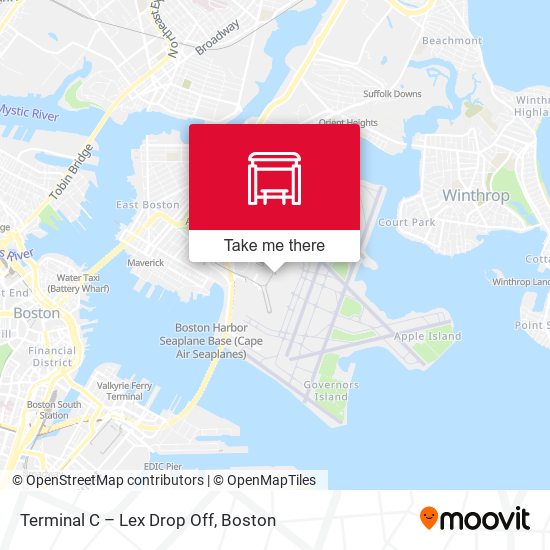 Terminal C – Lex Drop Off map