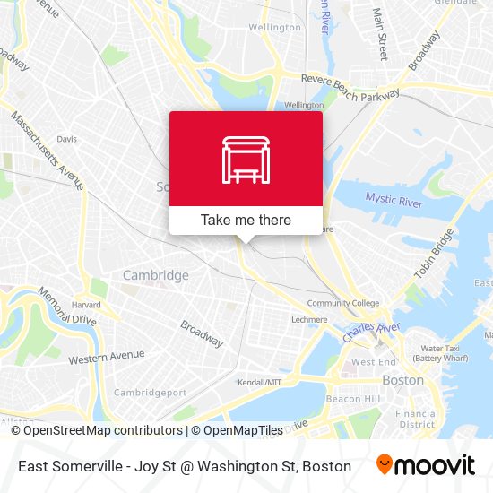 East Somerville - Joy St @ Washington St map