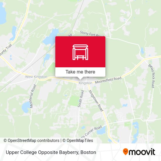 Mapa de Upper College Opposite Bayberry