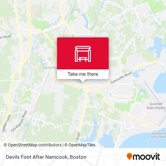 Mapa de Devils Foot After Namcook