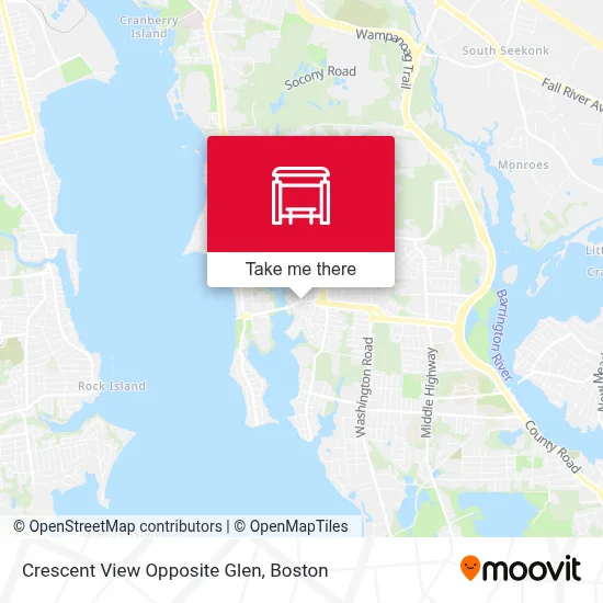 Crescent View Opposite Glen map