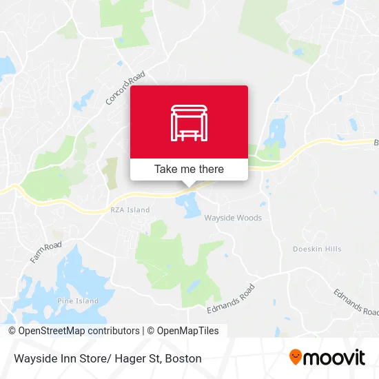 Wayside Inn Store/ Hager St map