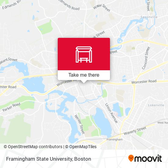 Mapa de Framingham State University