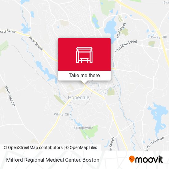 Mapa de Milford Regional Medical Center