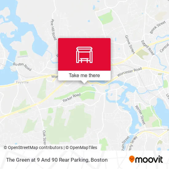 The Green at 9 And 90 Rear Parking map
