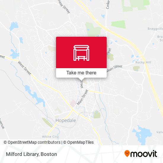 Milford Library map