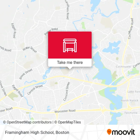 Framingham High School map