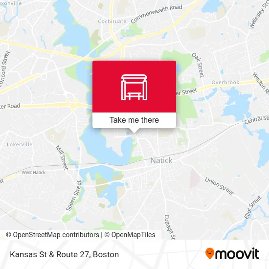 Kansas St & Route 27 map
