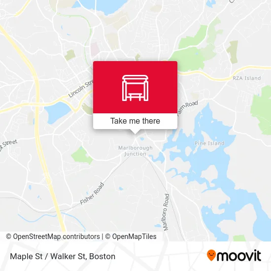 Maple St / Walker St map