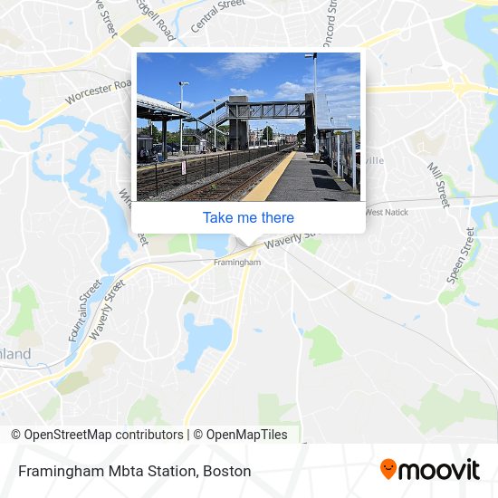 Framingham Mbta Station map