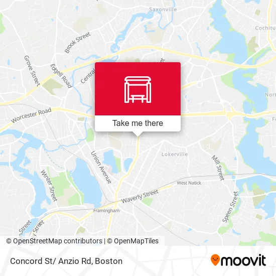 Concord St/ Anzio Rd map