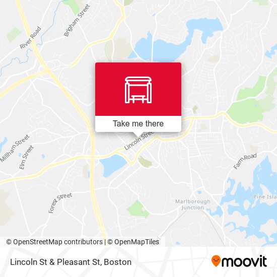 Lincoln St & Pleasant St map