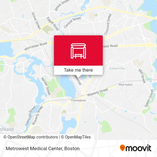 Metrowest Medical Center map