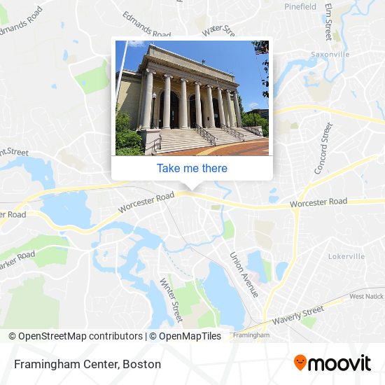 Framingham Center map