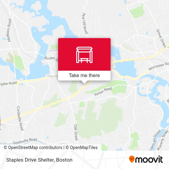 Staples Drive Shelter map