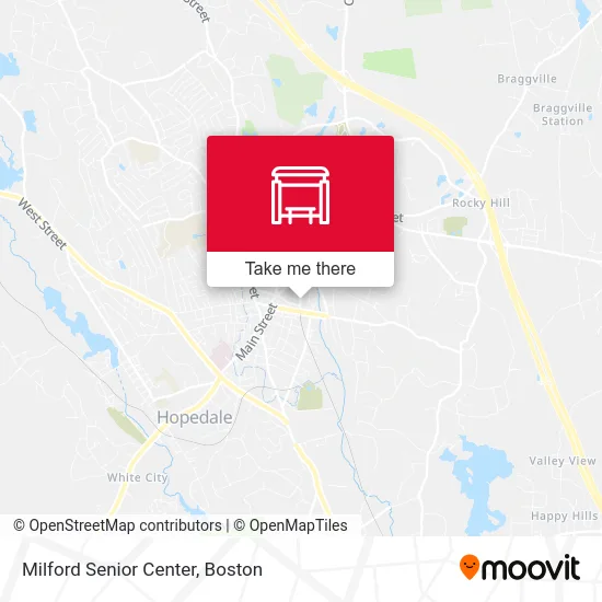 Milford Senior Center map