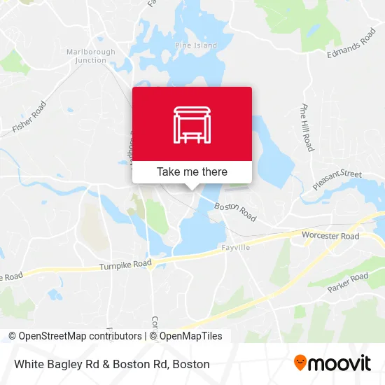 White Bagley Rd & Boston Rd map