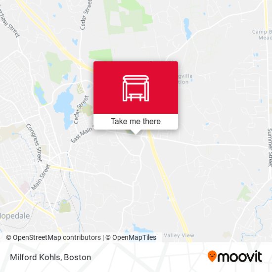 Milford Kohls map