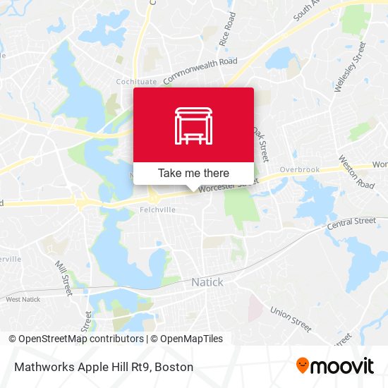 Mapa de Mathworks Apple Hill Rt9