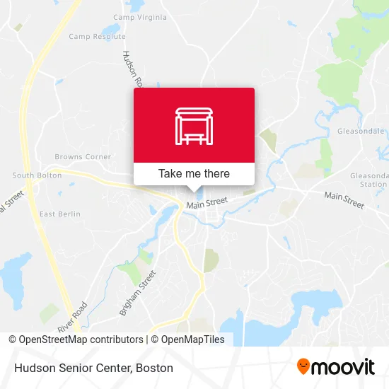 Hudson Senior Center map