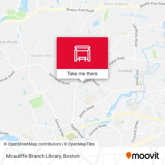 Mcauliffe Branch Library map