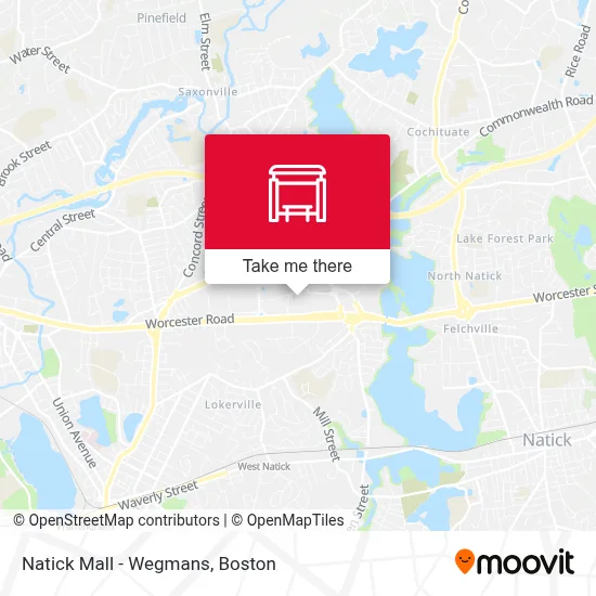 Natick Mall - Wegmans map
