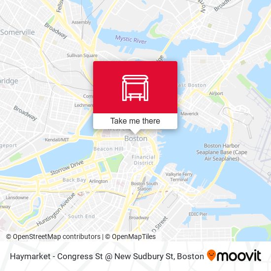 Haymarket - Congress St @ New Sudbury St map