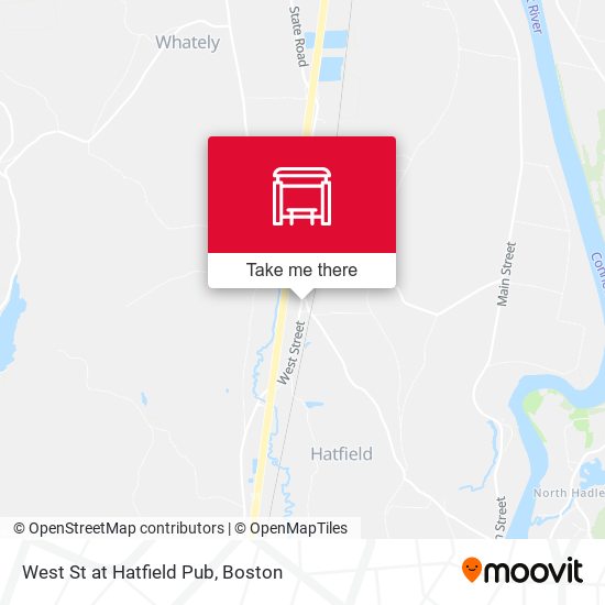 West St at Hatfield Pub map