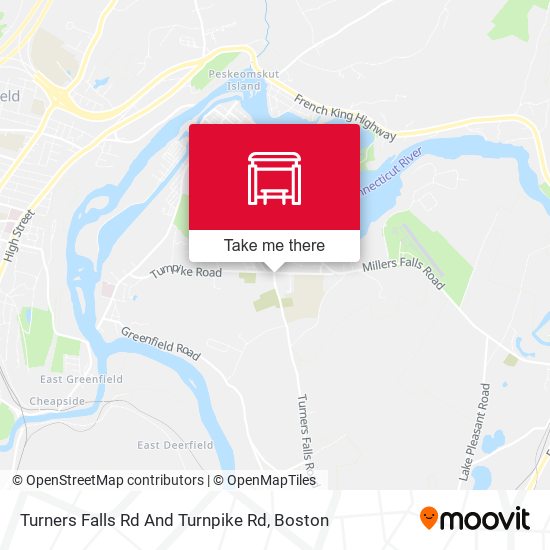 Turners Falls Rd And Turnpike Rd map