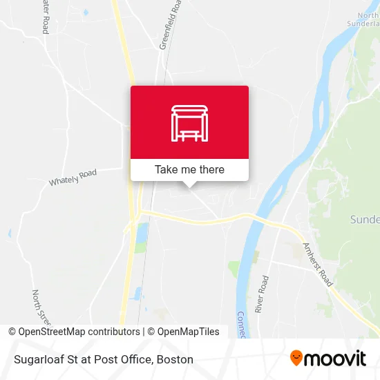 Sugarloaf St at Post Office map