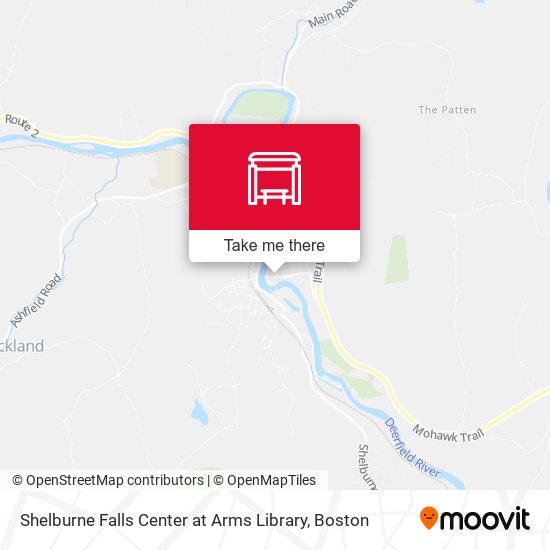 Shelburne Falls Center at Arms Library map