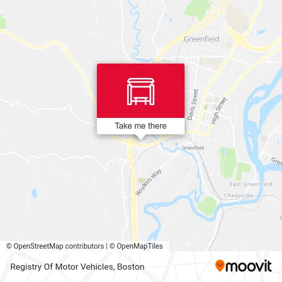 Registry Of Motor Vehicles map