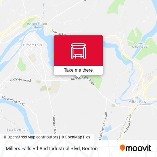 Millers Falls Rd And Industrial Blvd map