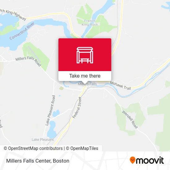 Millers Falls Center map